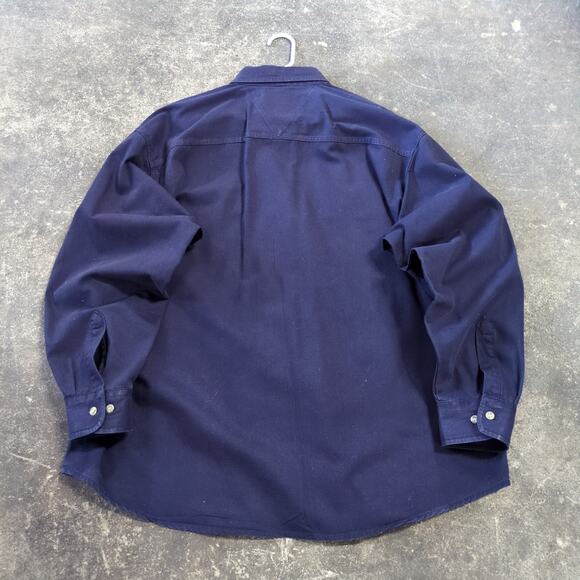 Vintage Canyon Guide Fishing Shirt Mens 2XL XXL Blue Chinook Salmon Button Up - Picture 4 of 8